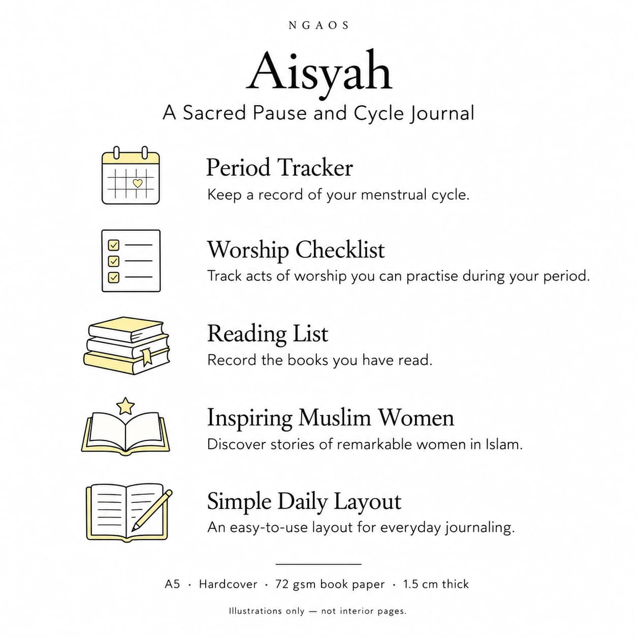 Aisyah Journal - Jurnal Muslimah & Period Tracker - Gambar 3